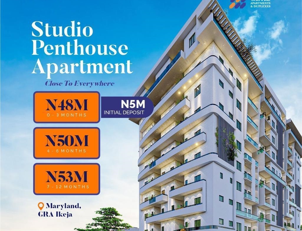 For Sale: Studio Penthouse Apartment in Maryland Ikeja Lagos . List of houses, apartments & flats for sale & rent Maryland Ikeja Lagos State