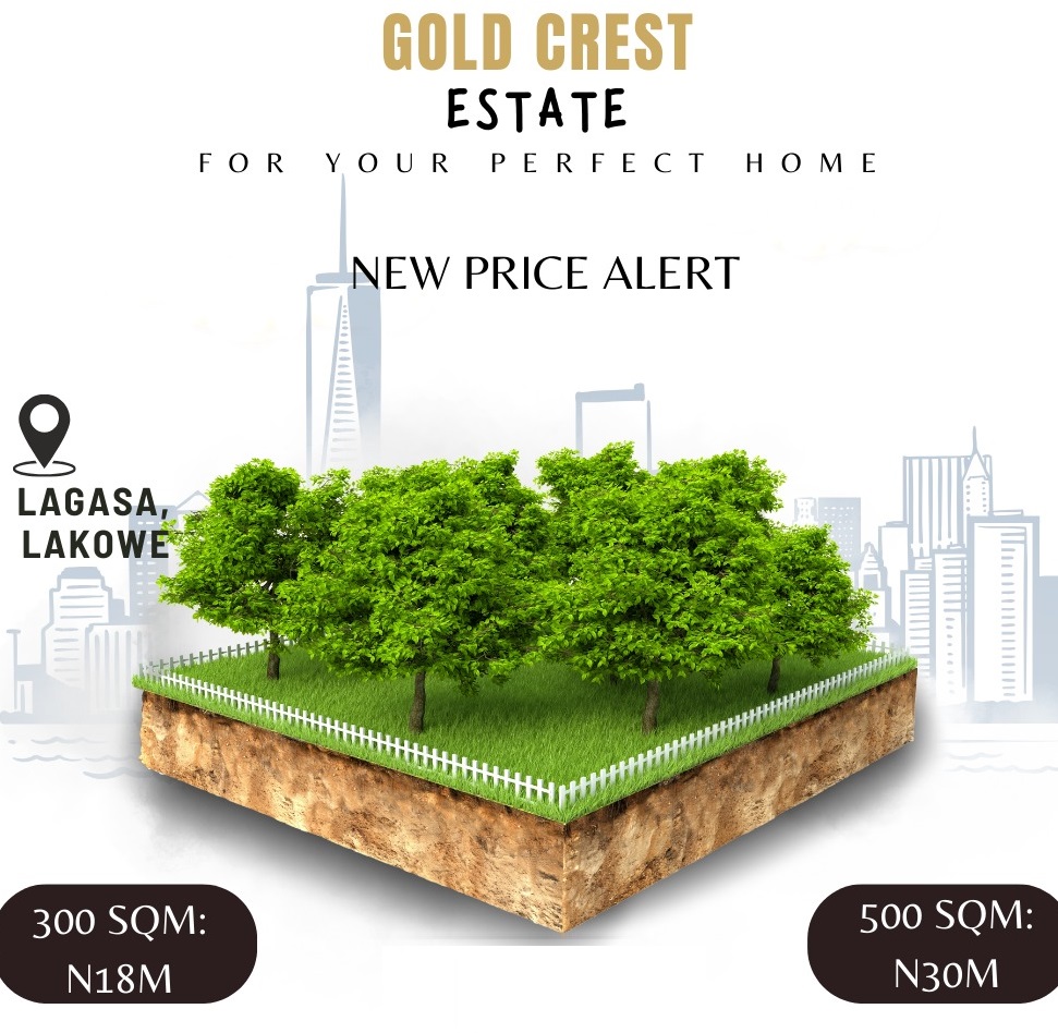 For Sale: Land Lakowe Ibeju Lekki, Lagos – Gold Crest Estate . List of plots, acres and hectares of residential land for sale in Lakowe Ibeju Lekki, Lagos State